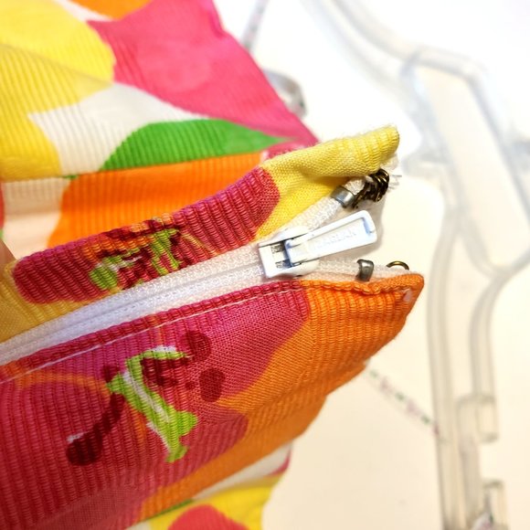 Lilly Pulitzer Strapless Floral Dress - Vibrant Pink, Orange, Yellow - Picture 8 of 14